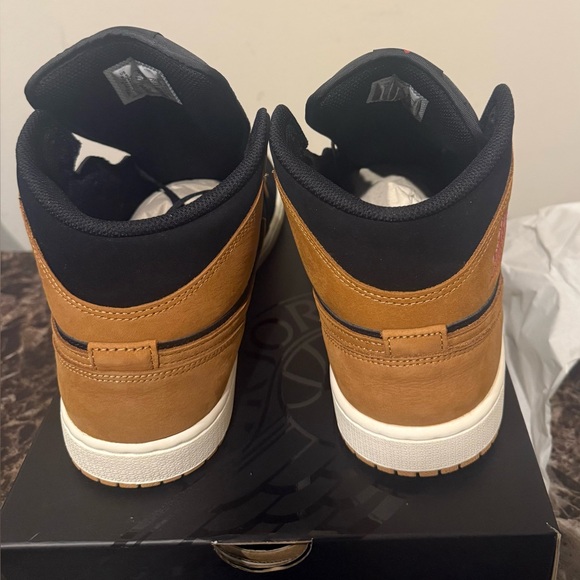 Nike Air Jordan Black and Tan Sneakers